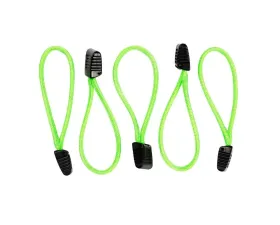 HSP Seats Paracord Zipper Pulls w/ Plastic Grip Pack of 5 Neon Green